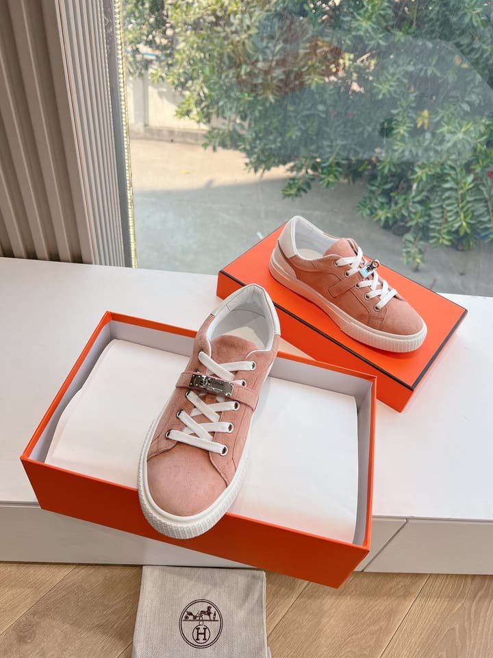 Hermès Bouncing Men's Sneakers in Black Leather