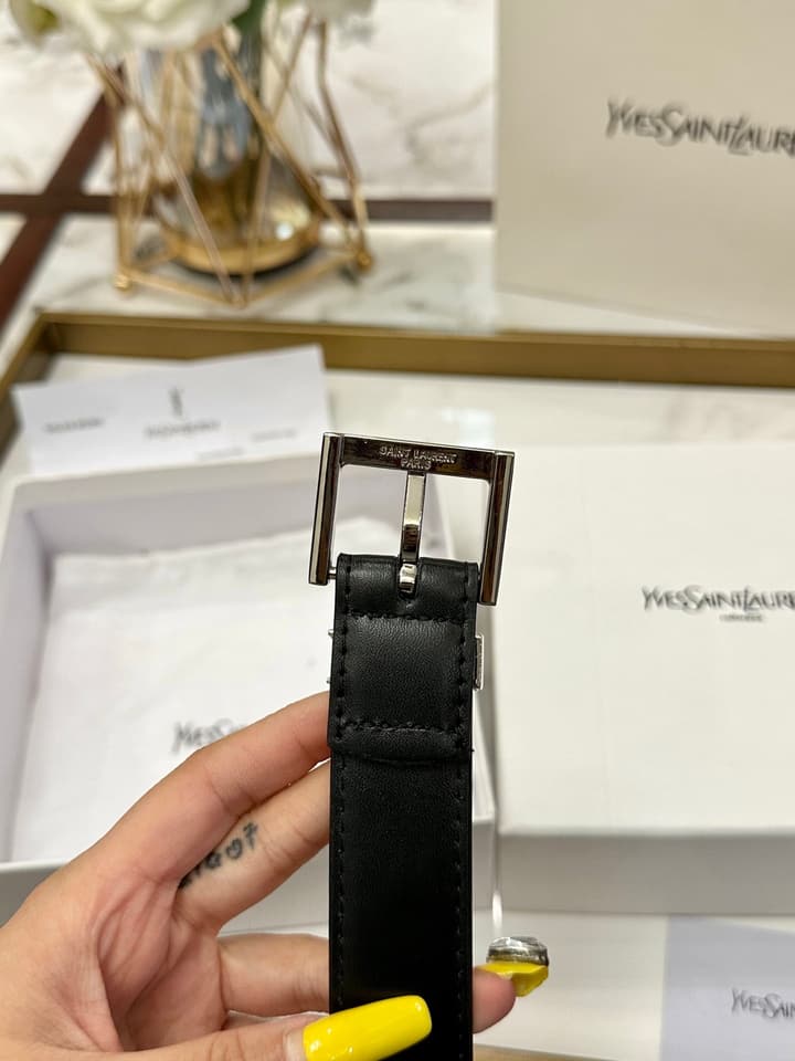 Saint Laurent Classic Leather Belt – 3.0cm
