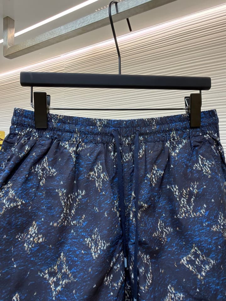 Louis Vuitton Monogram Beach Drawstring Shorts in Blue