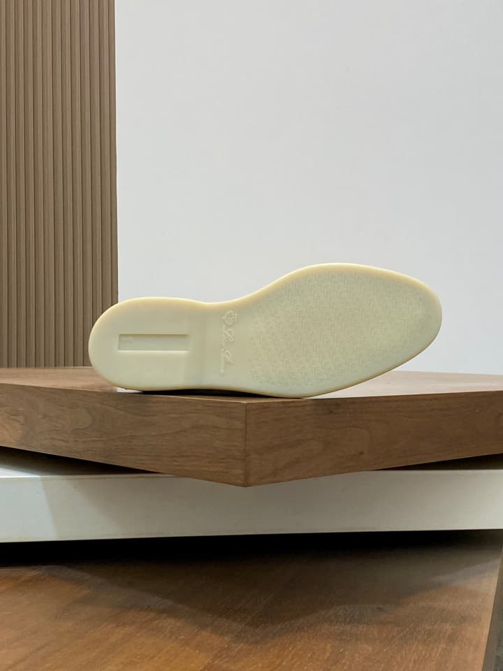 Loro Piana Unisex Suede Leather Loafers in Cream Suede
