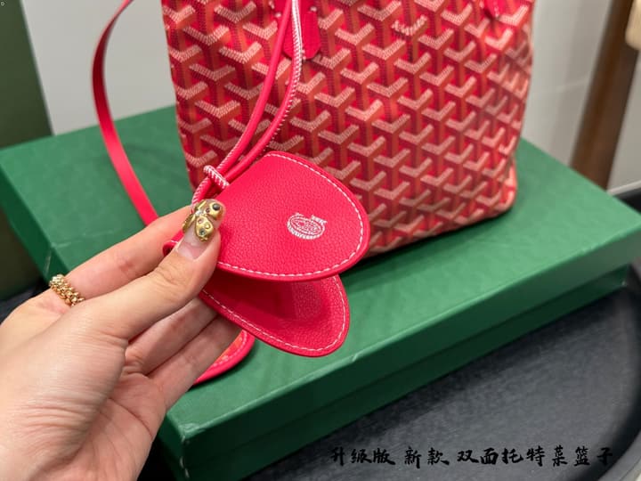 Goyard Mini Reversible Tote Bag in Bright Red