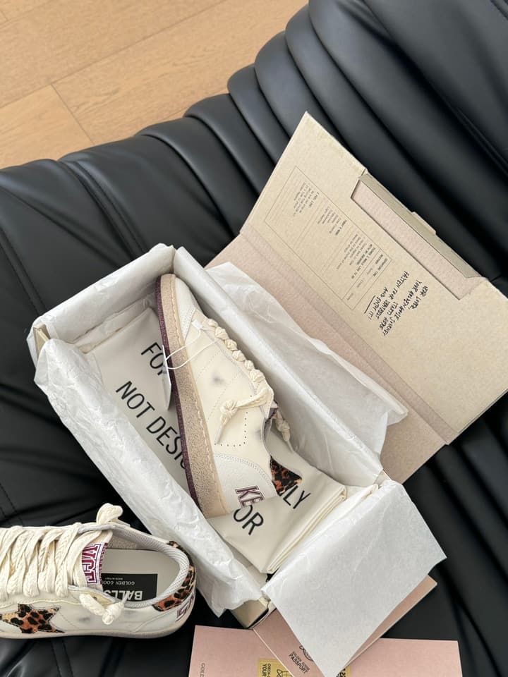 Golden Goose Graffiti Distressed Sneakers – 2024 Collection in Off-white Grey