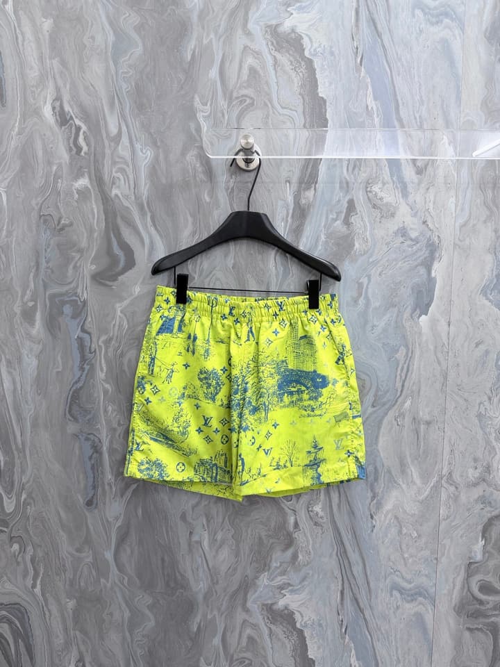 Louis Vuitton Monogram City Walk Swim Trunks – 2026 in Neon Yellow