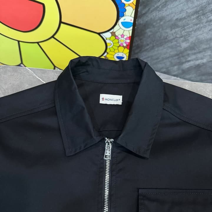 Moncler Pocket Zipper Jacket in Classic Black
