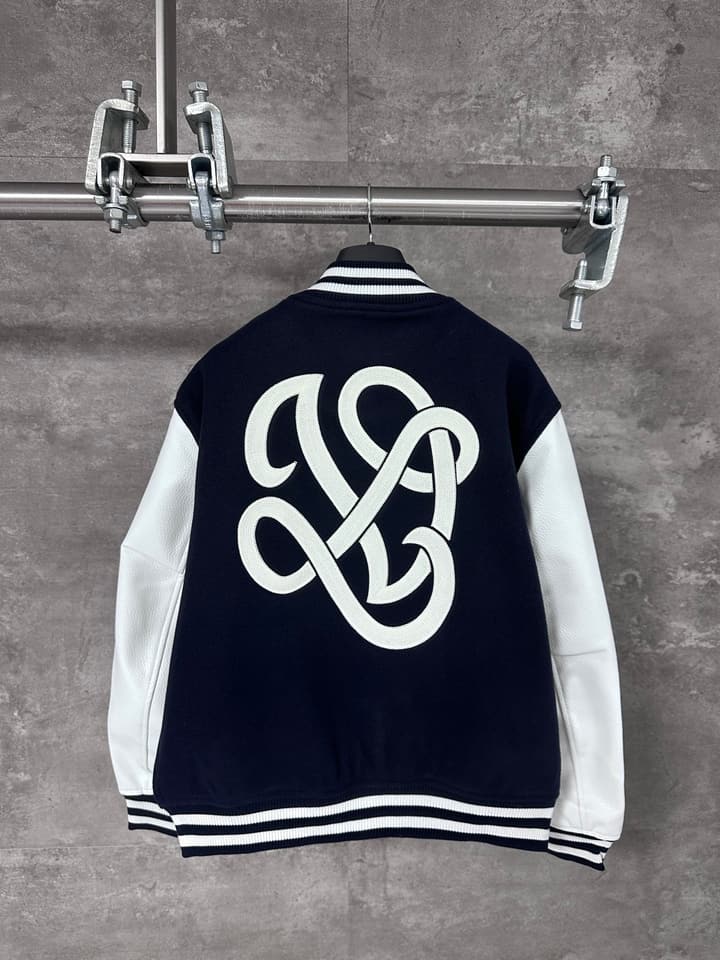 Louis Vuitton Seashell Embroidery Bomber Jacket – Nautical Collection – 24FW in Navy Blue With White Sleeves