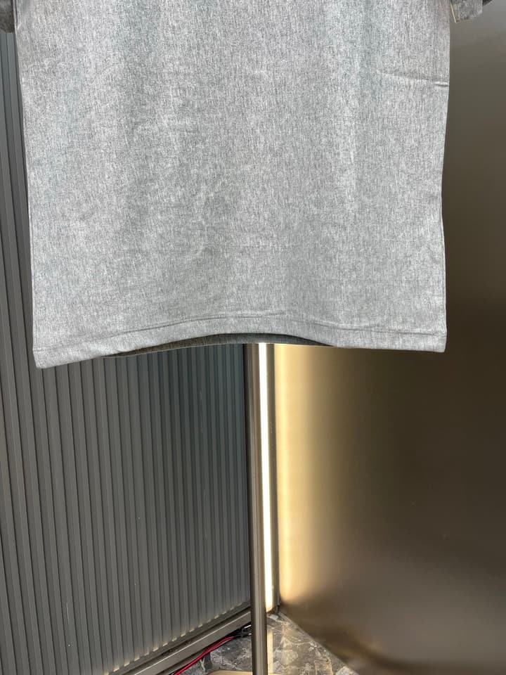 Celine Triomphe Embroidered Loose T-Shirt in Grey