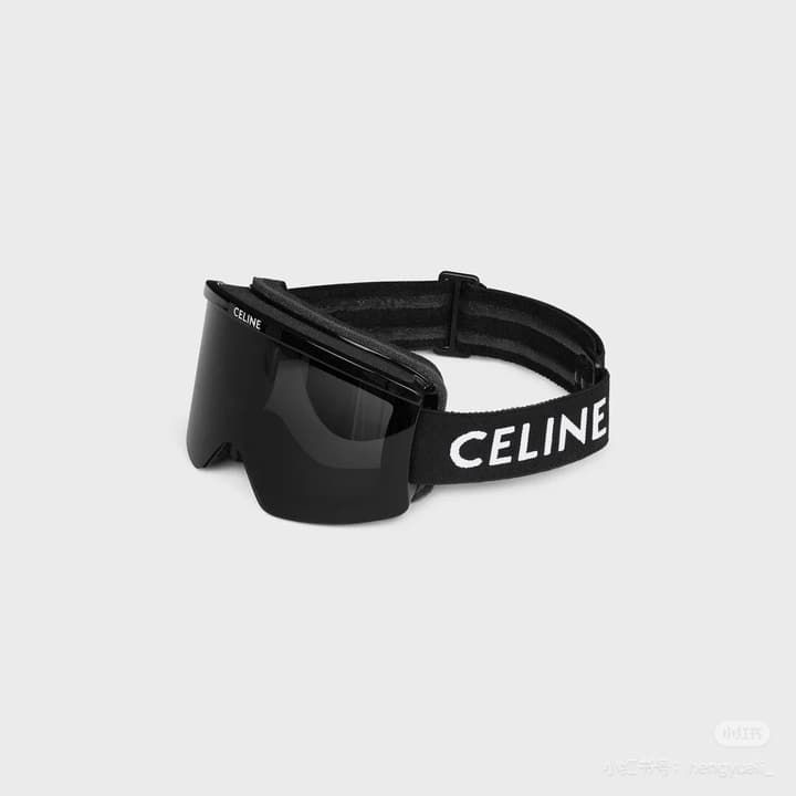 Celine Ski Goggles in Black Frame With Black Strap