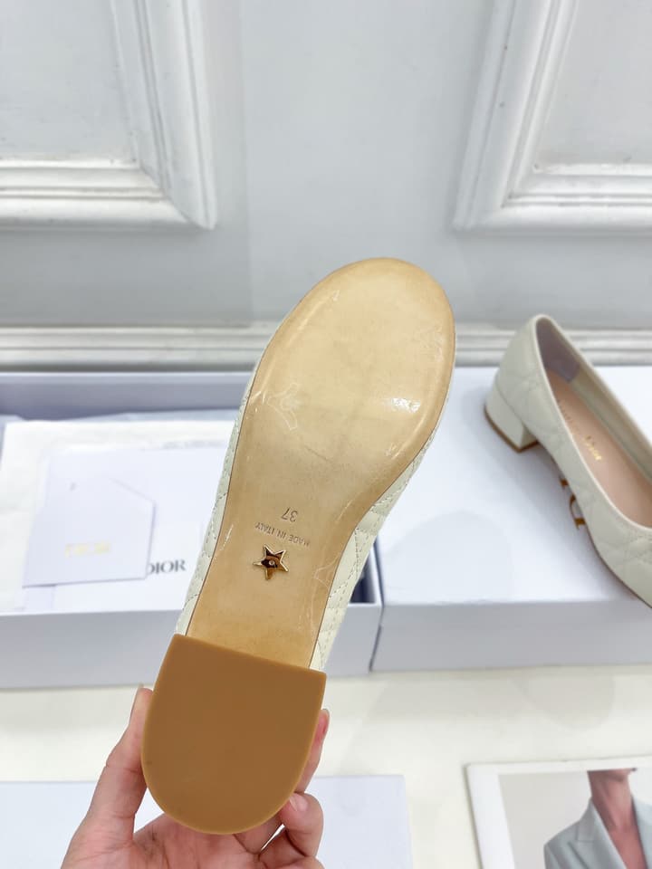 Dior Cannage Pearl Ballet Pumps – 2024 Spring/Summer Collection in Black