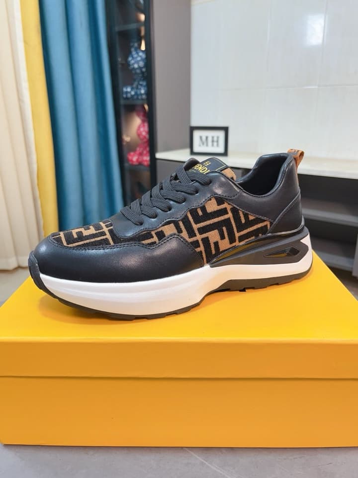 Fendi Classic Calfskin Sneakers