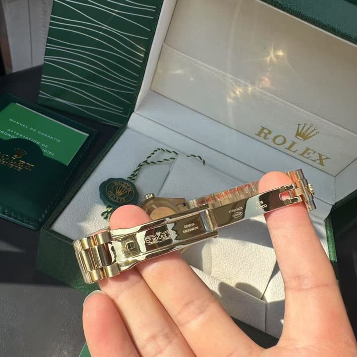 Rolex Day-Date 36 Yellow Gold Red Carnelian Watch