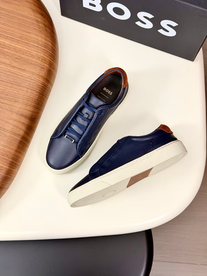 Boss Men's Casual Leather Sneakers