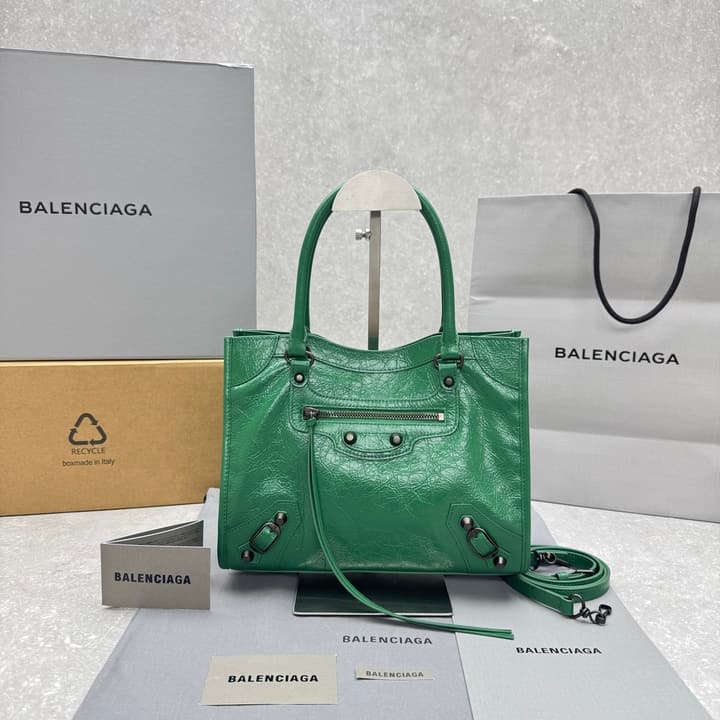 Balenciaga Le City Tote Small – Emerald Green in Emerald Green