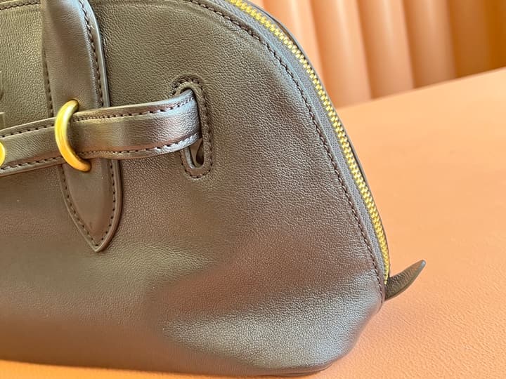 Miu Miu Aventure Nappa Leather Bowling Bag
