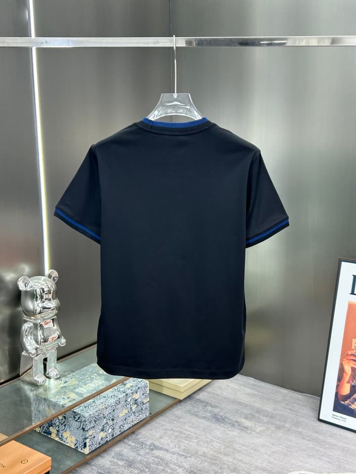 Dior 3D Logo High-Count Cotton T-Shirt – 2026SS in Black With Blue Graffiti Logo