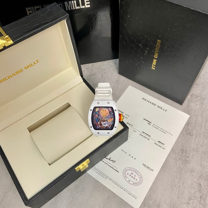 Richard Mille RM 88 Automatic Tourbillon Smiley Watch in Matte Black