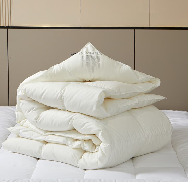 Armani Hotel Goose Down Duvet in Creamy White