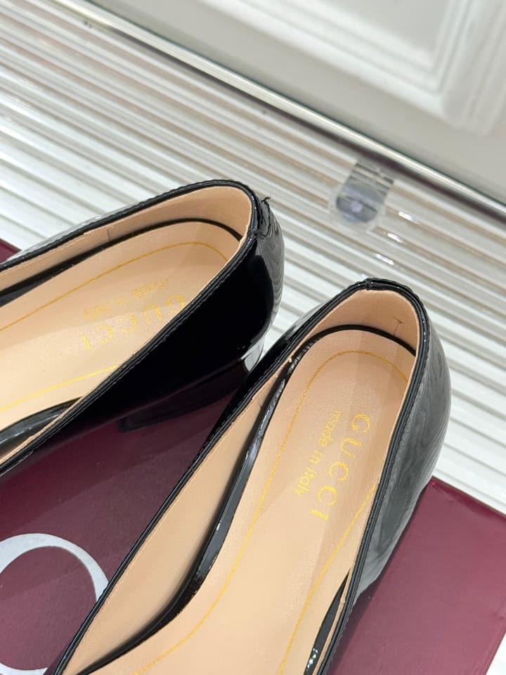 Gucci Horsebit Block Heel Pumps – 25FW in Deep Burgundy Patent Leather