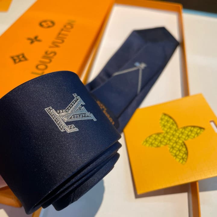 Louis Vuitton Monogram Classic Tie in Black