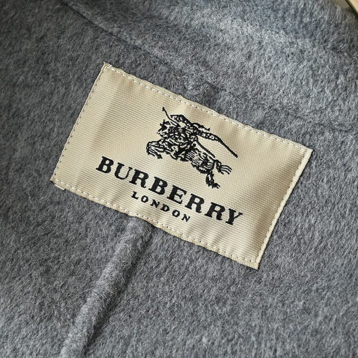 Burberry Men's Double-Faced Wool Trench Coat – 2025FW in Classic Black