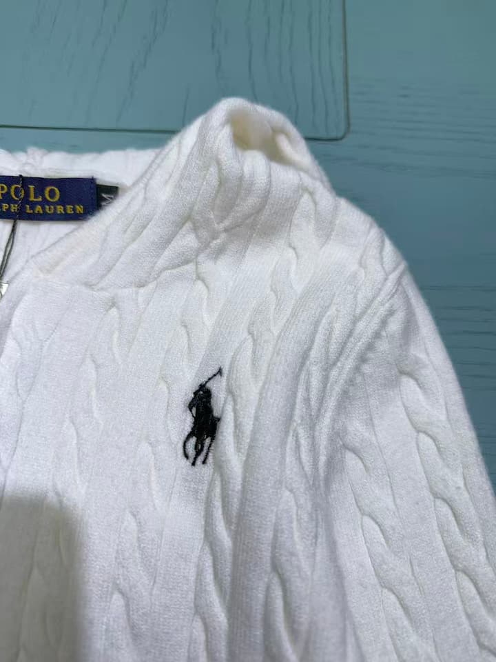Ralph Lauren Classic Children's Knit Cardigan – Kids Collection – 2025SS in Classic White