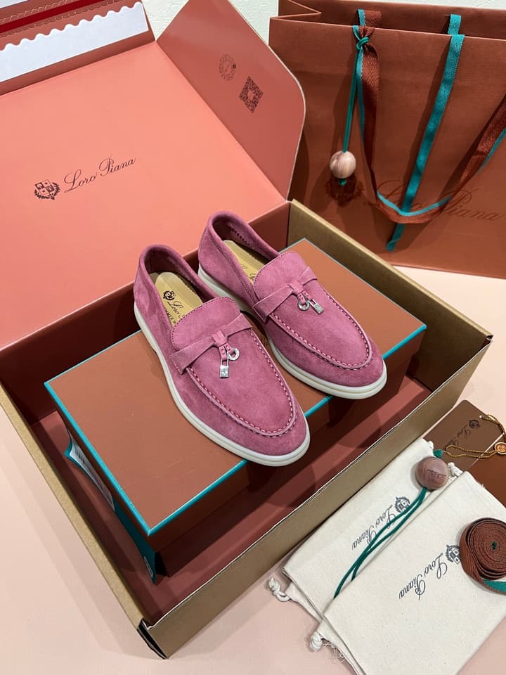 Loro Piana My Charms Suede Mules