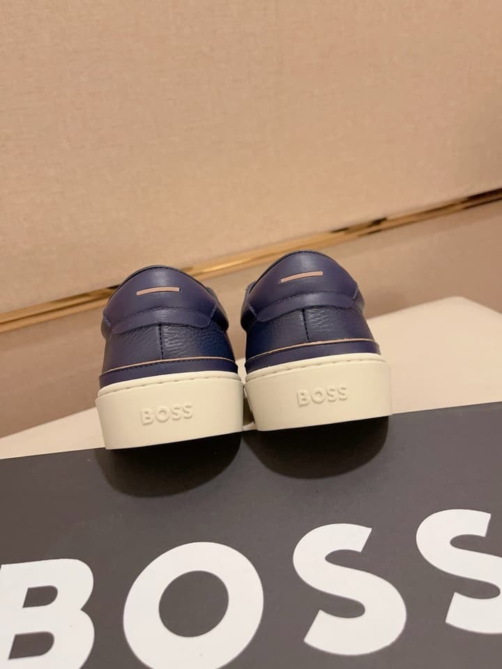 Boss Premium Casual Men's Sneakers in Black Monochromatic