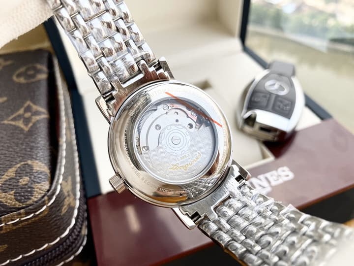 Longines Bo Ya Series Automatic Watch in Stainless Steel Blue Diamond Dial