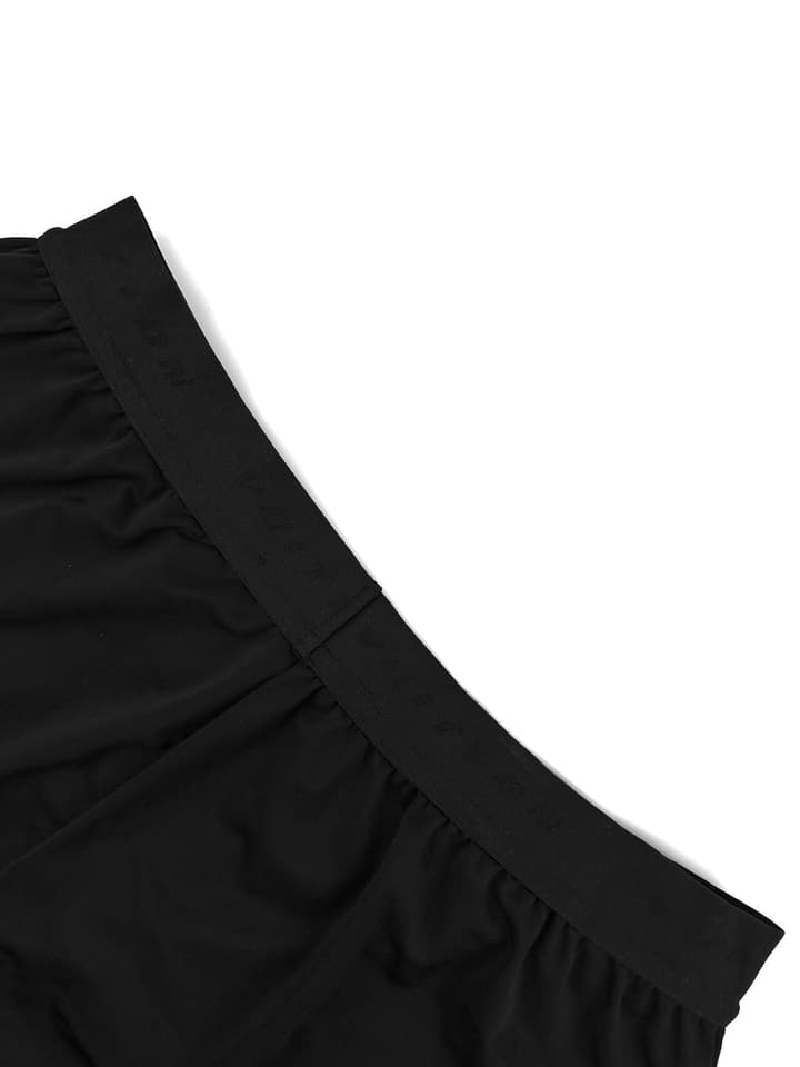Louis Vuitton Double-Layer Sports Shorts in Matte Black