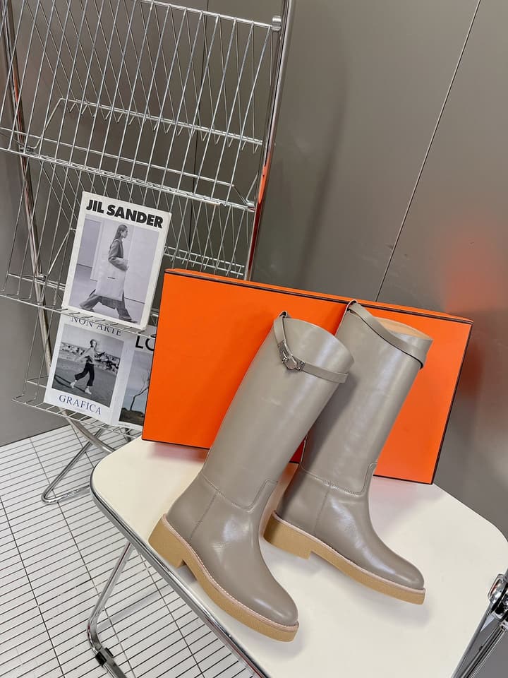 Hermès Kelly Riding Boots in Black