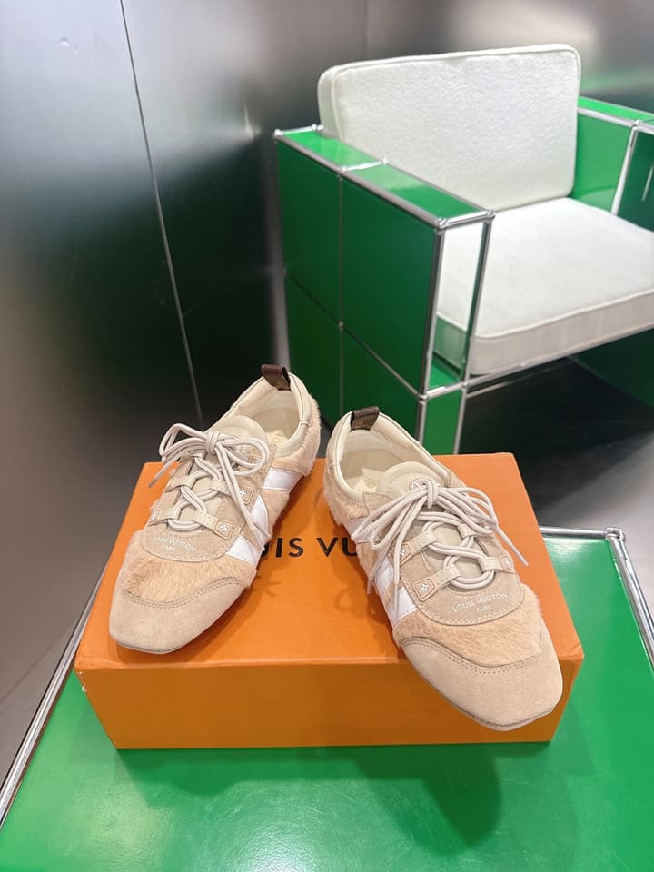 Louis Vuitton Sneakerina Ballet Sneakers in Chocolate Brown