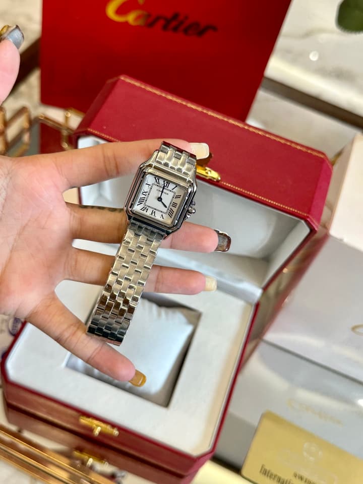 Cartier Panthère Ultra-Thin Steel Watch – 24x24mm