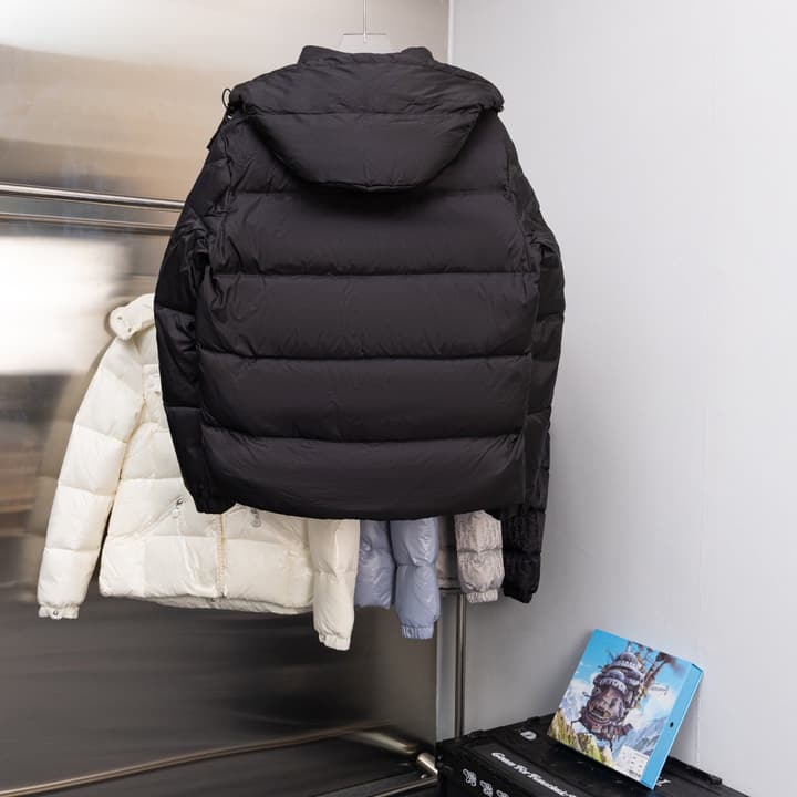 Moncler Couyere Detachable Hood Down Jacket in Black Down Jacket