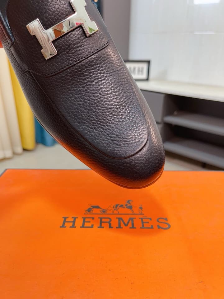 Hermès Business Leather Loafers