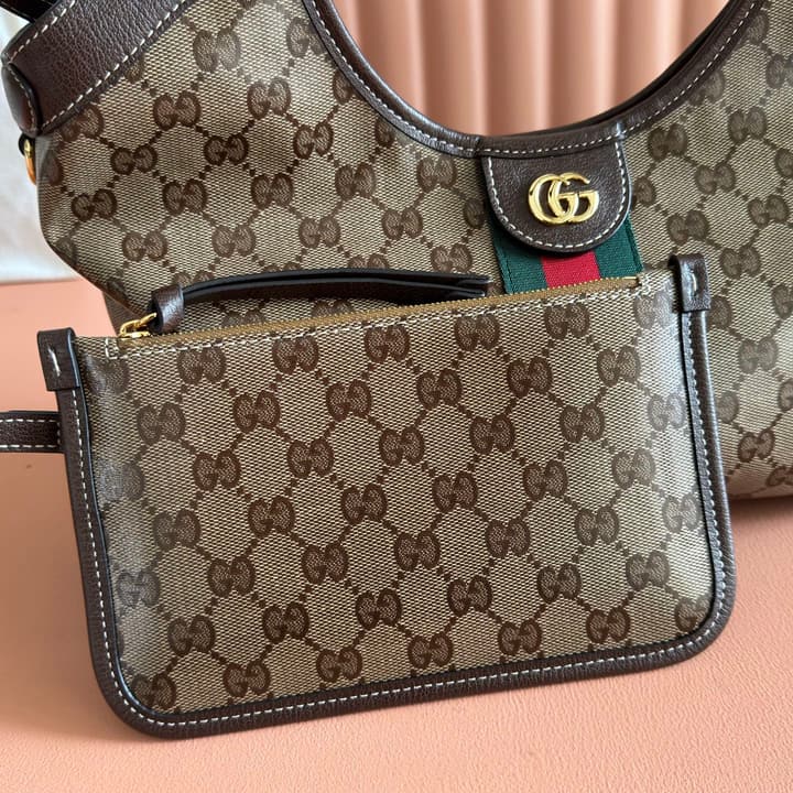 Gucci Giglio GG Supreme Handbag – 2026 Spring/Summer Collection in Crystal Brown GG Supreme