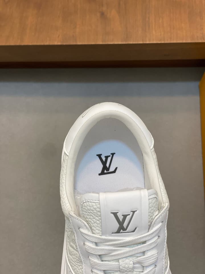 Louis Vuitton Nappa Leather Lightweight Sneakers in All White