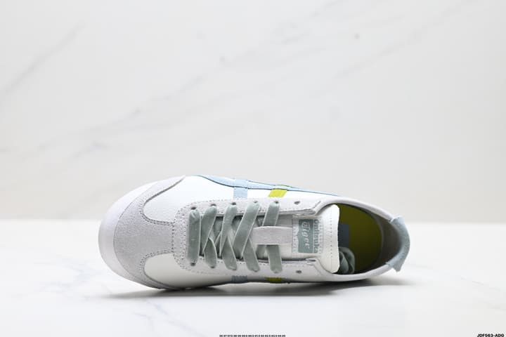 Onitsuka Tiger Mexico 66 NIPPON MADE Sneakers in Cream With Gold And Orange Stripes