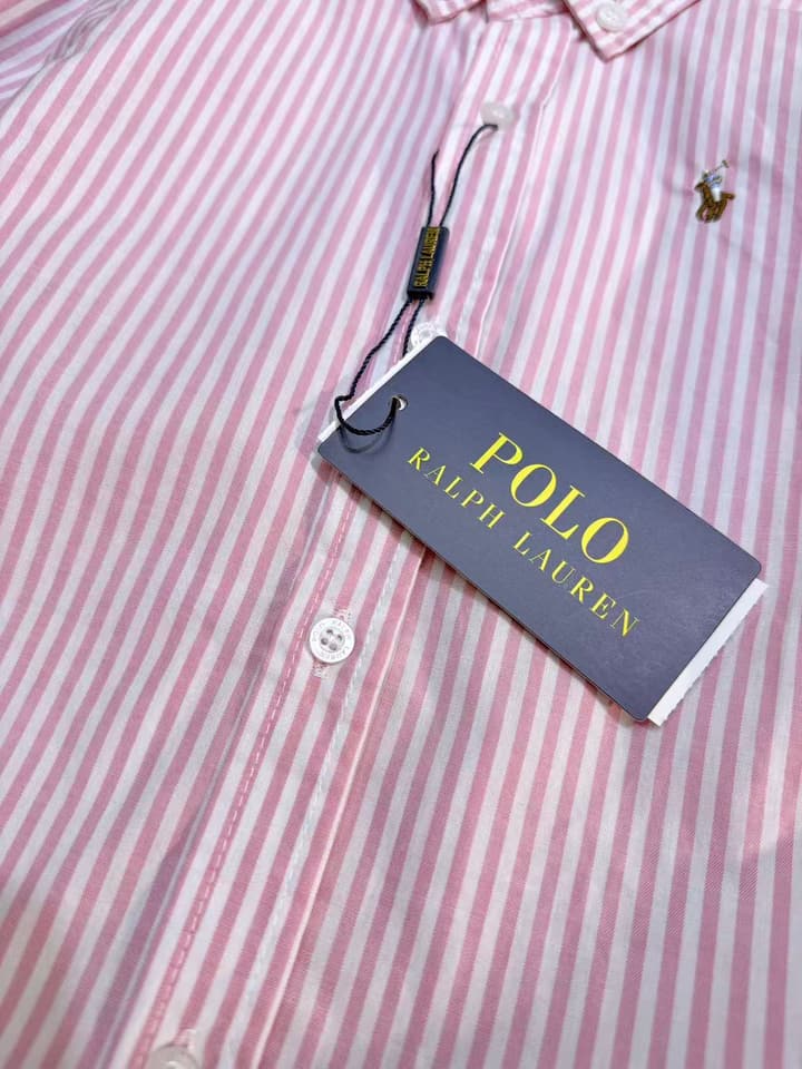 Ralph Lauren Polo Kids Embroidered Shirt – 2025SS – Kids Collection in White And Blue Gingham