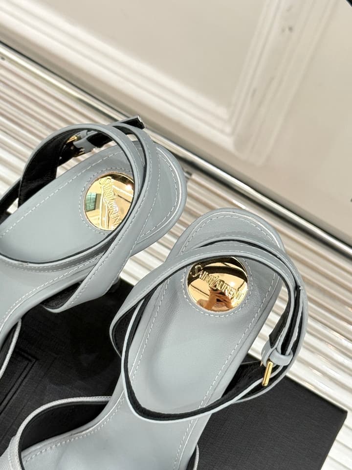 Saint Laurent High-Heel Sandals – 25SS in Black Suede