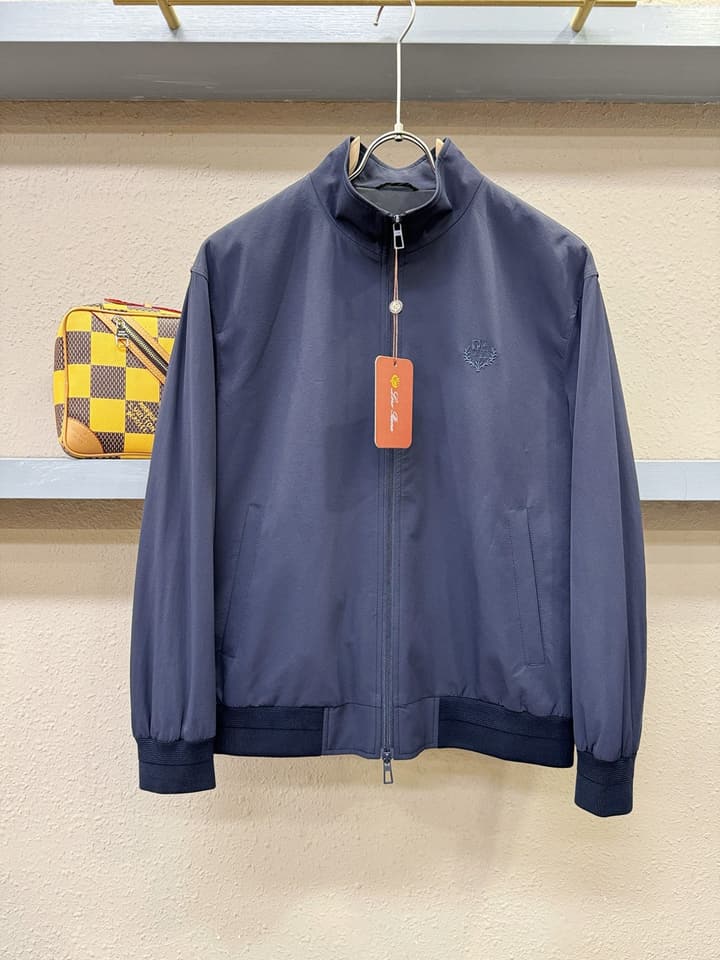 Loro Piana 2025 FW Imported Fabric Jacket – 2025FW in Dark Blue Jacket