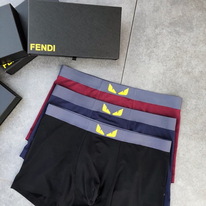 Fendi Seamless Modal Boxer Briefs 3-Pack