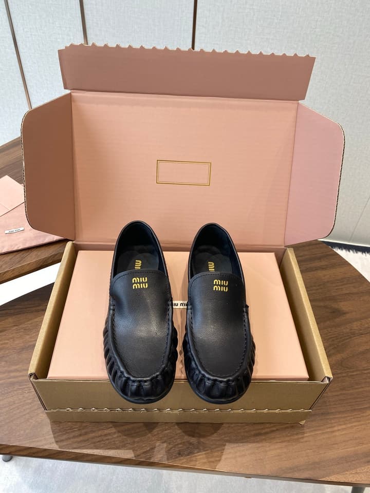 Miu Miu Loafers – 25SS Autumn/Winter Collection in Black Suede