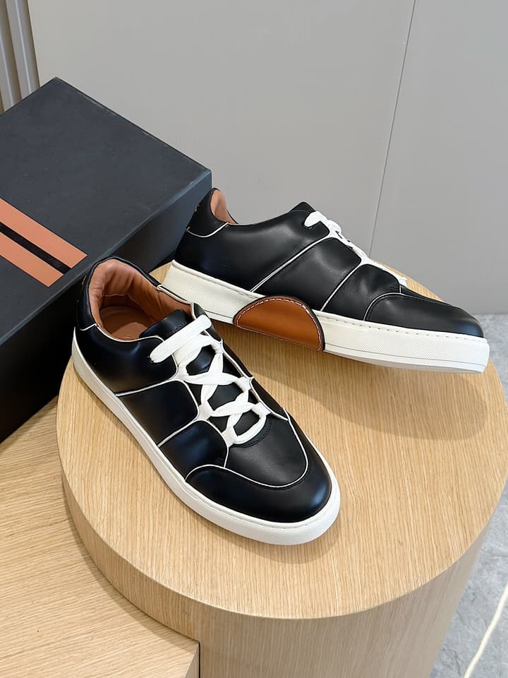 Zegna Tiziano Couture Sneakers in Black With Matching Laces