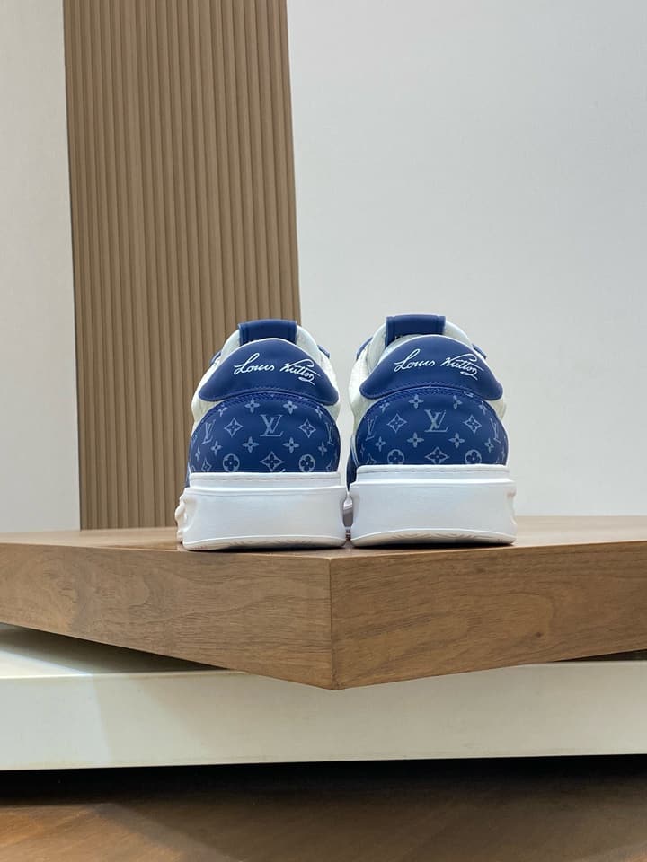 Louis Vuitton Nappa Leather Lightweight Sneakers in All White