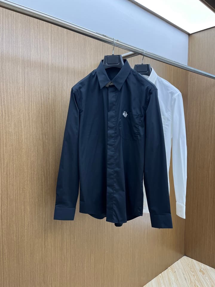 Dior Minimalist Long-Sleeve Cotton Shirt – Spring/Summer Collection
