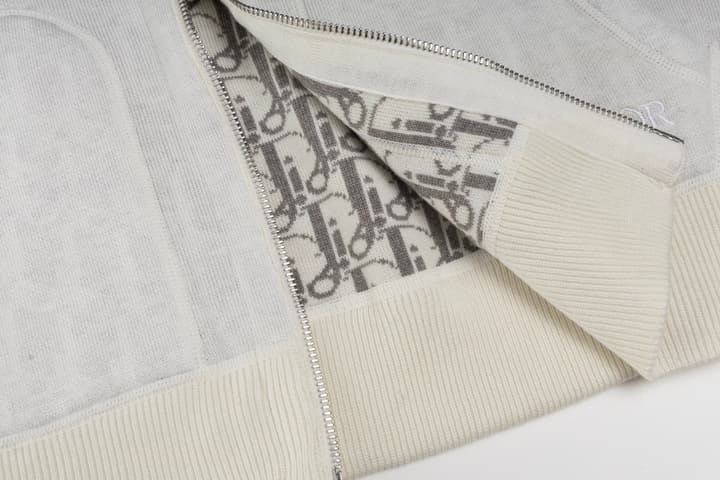 Dior Reversible Jacquard Cashmere Jacket – 24FW in Light Grey