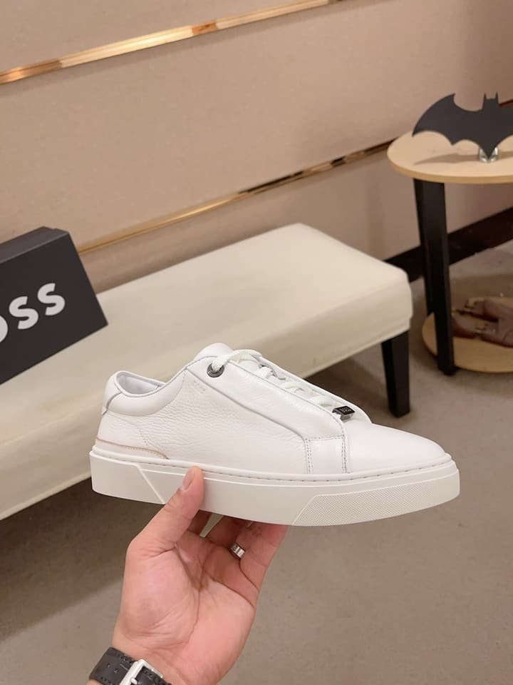 Boss Premium Casual Men's Sneakers in Black Monochromatic