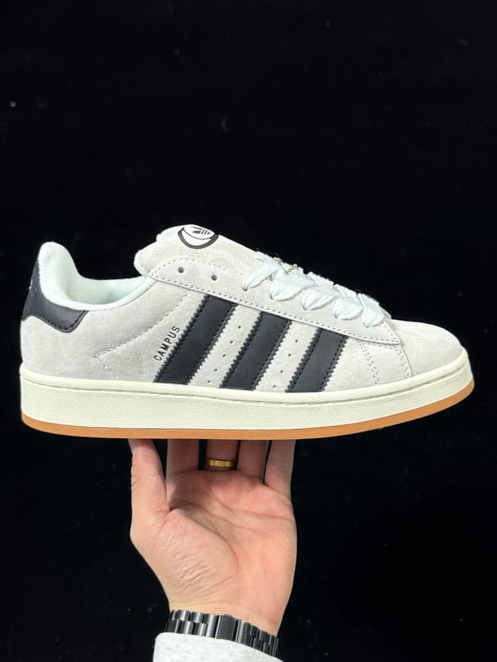 Adidas Originals Campus 00s Low-Top Sneakers in Black & White