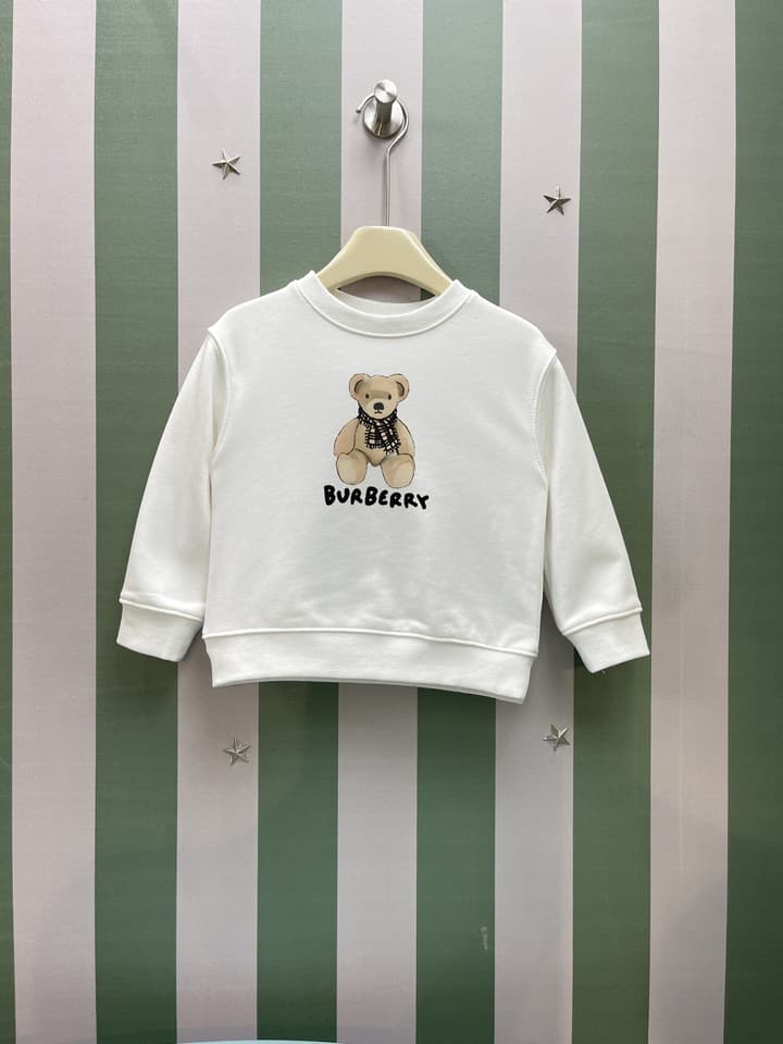 Burberry Kids Round Neck Sweatshirt – 2025AW in White Sweatshirt
