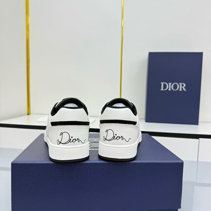 Dior Casual Calfskin Ankle Boots in Black With White Sole