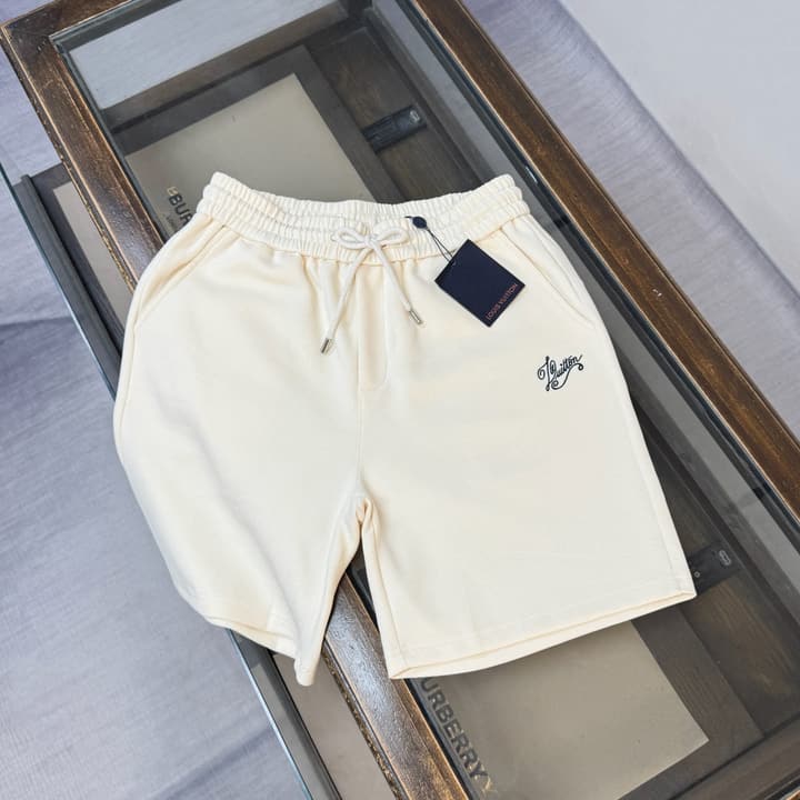 Louis Vuitton Casual Shorts – 2026 Collection in Apricot With Script Logo